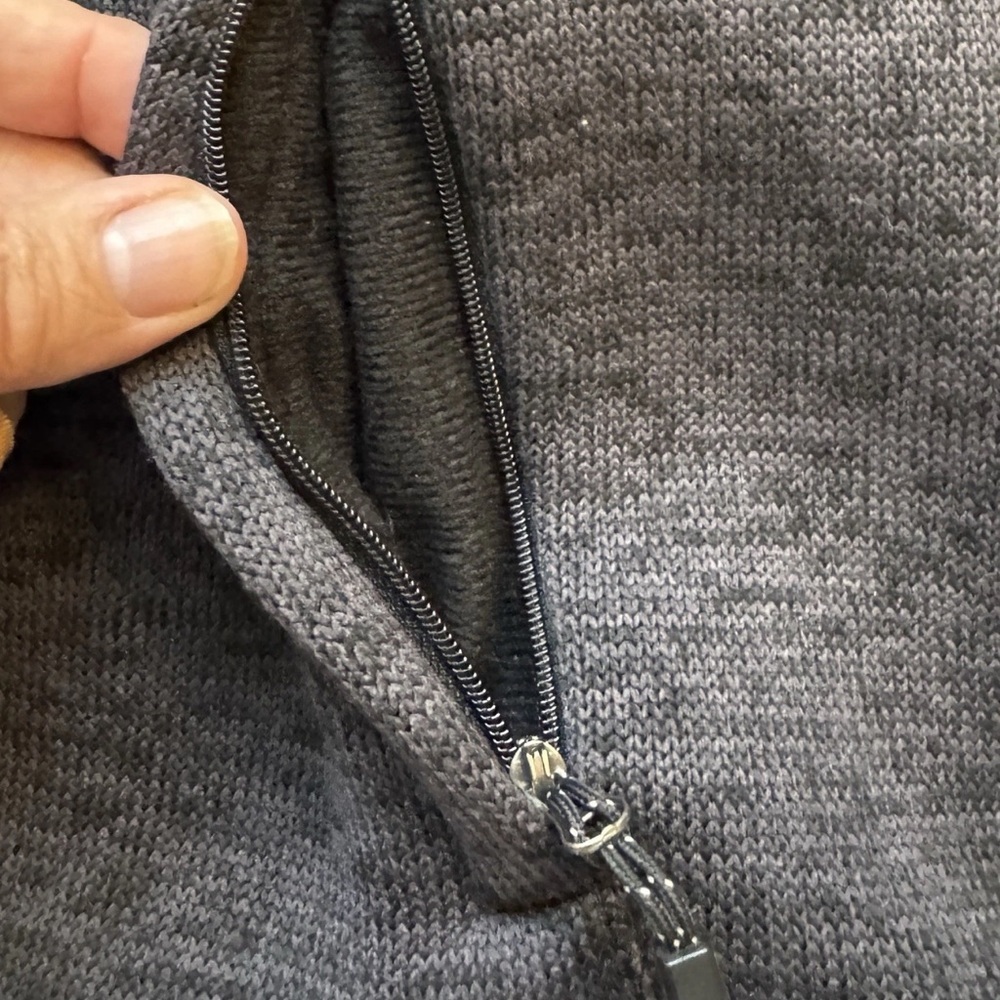 FOSSA Vest Womens Small Charcoal Gray Black Apparel District Fleece Zip Up #9949 - Picture 6 of 14